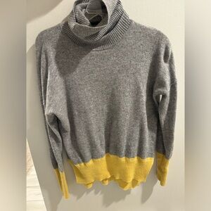 Cashmere Max Studio grey&yellow Sweater